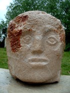 Kopf aus Kalkstein, Kroatien - 2.jpg