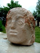 Kopf aus Kalkstein, Kroatien - 3.jpg